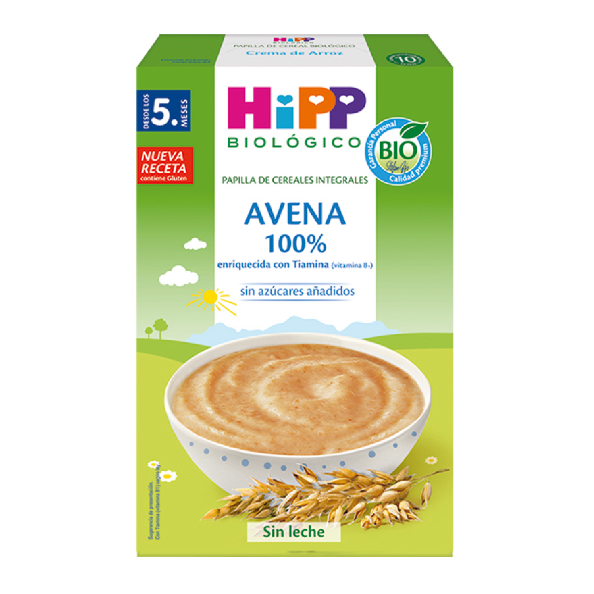 Pack x 2 Avena 100% papilla de cereal BIO 200 g