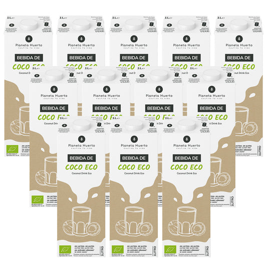 Pack 12x Bebida de Coco Eco Planeta Huerto 1L