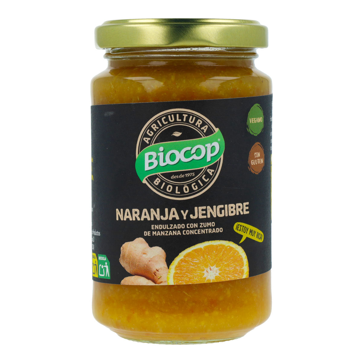 Biocop biologische sinaasappel- en gembercompote, 265 g