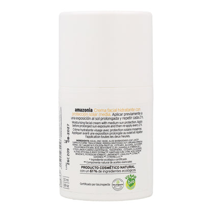 Zonnebrandcrème voor het gezicht SPF 25 Amazonia Amapola 50 ml