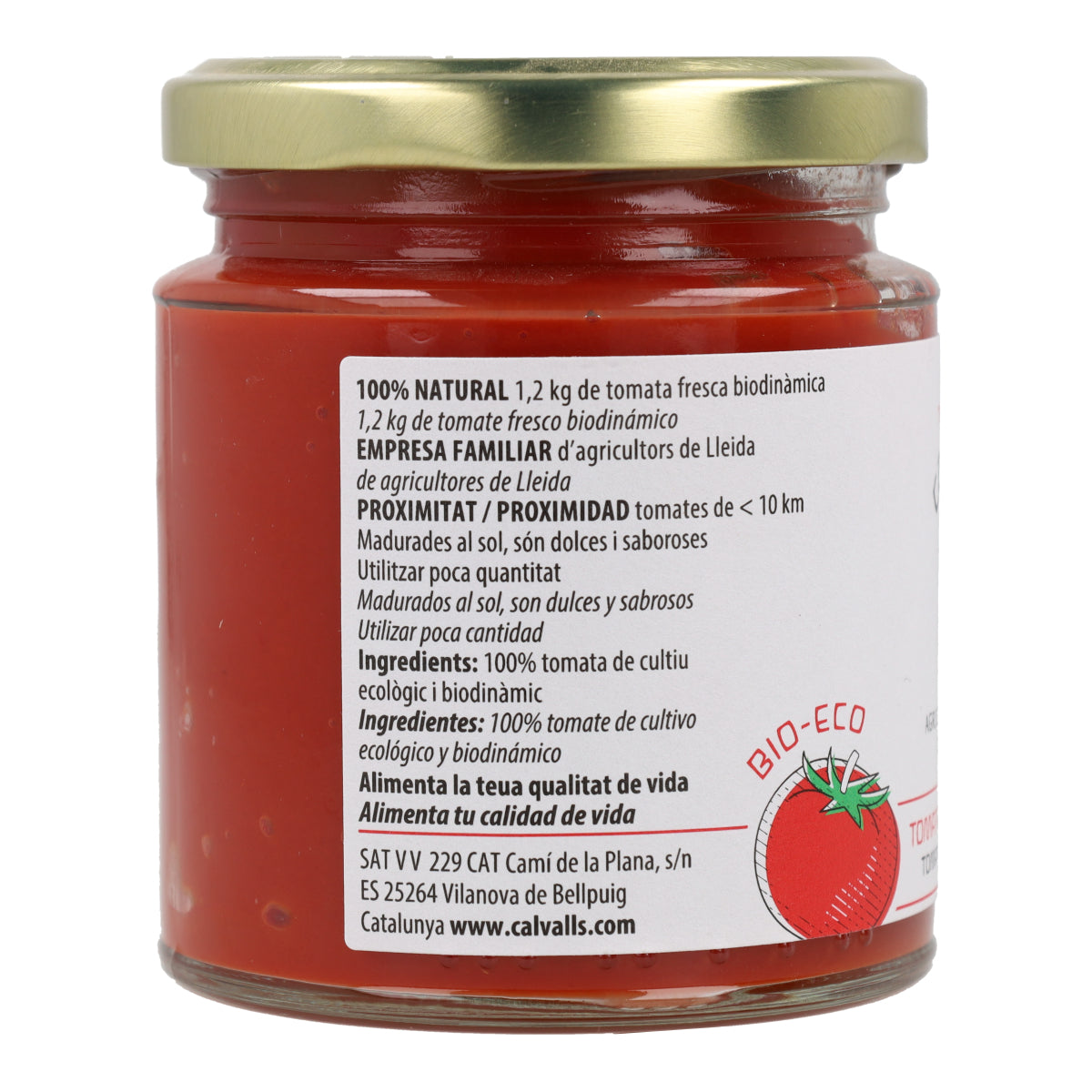 Tomatenconcentraat ECO Cal Valls, 250 g