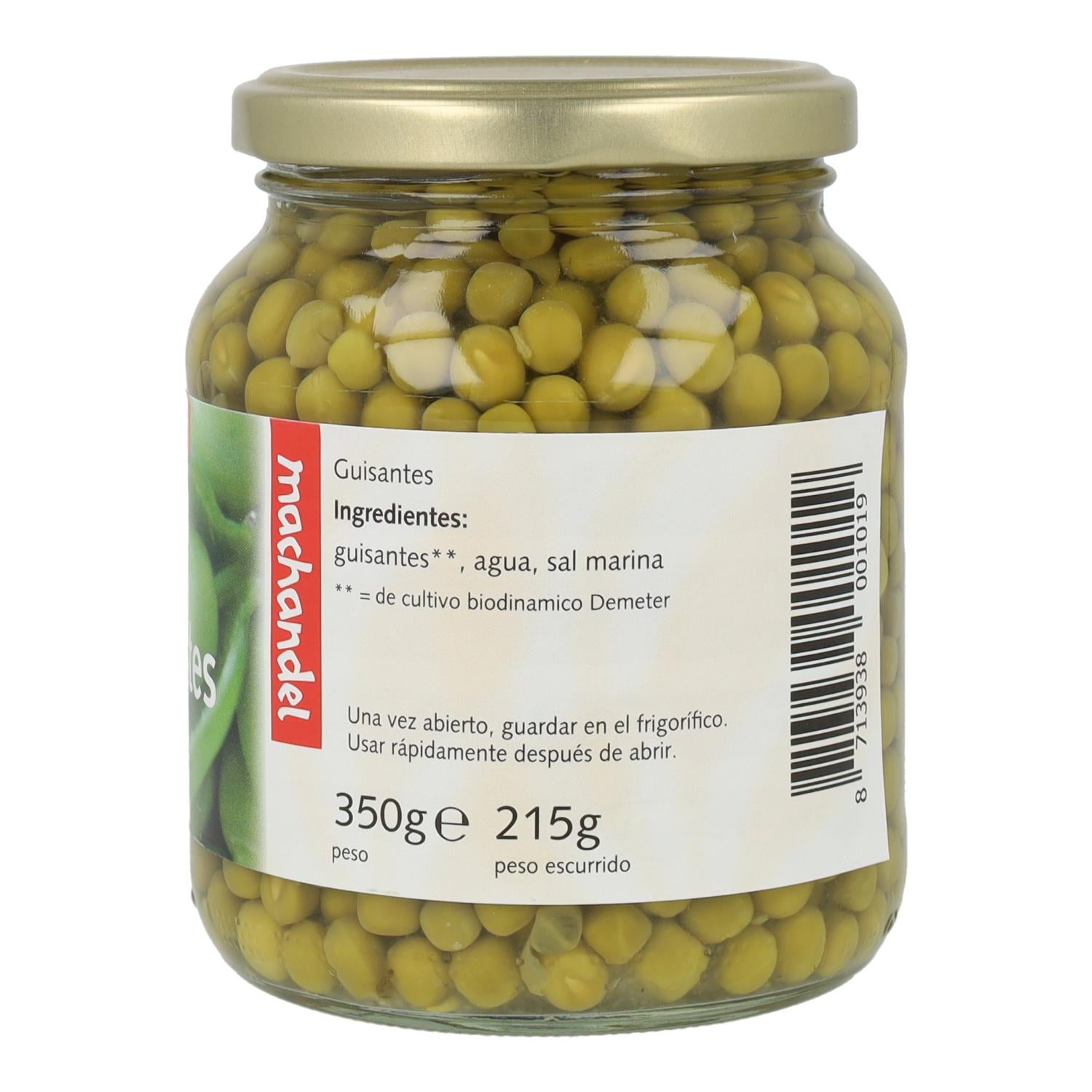Guisantes bio Machandel, 330gr
