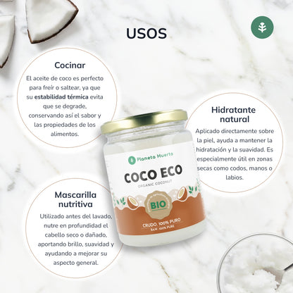 Virgin kokosolie ECO Planeta Huerto 500 ml