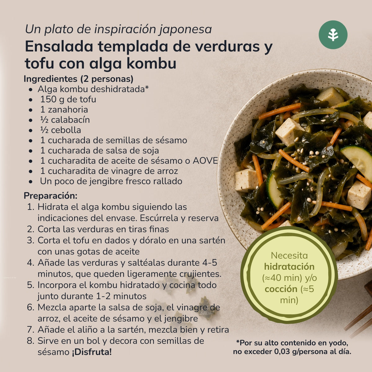 Kombu zeewiervlokken ECO Planeta Huerto 100 g
