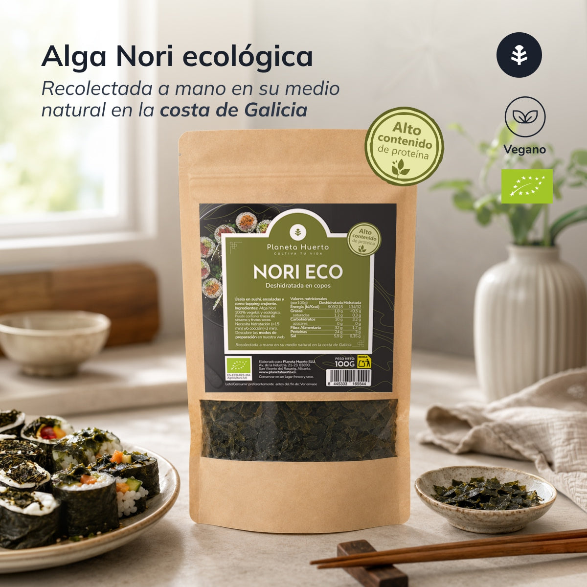 Nori zeewier ECO Planeta Huerto 100 g