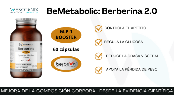 Berberine BeMetabolic WeBotanix 60 capsules