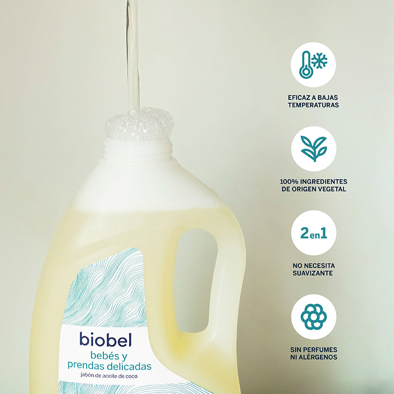 Wasmiddel voor babykleding en gevoelige huid Biobel 5 L