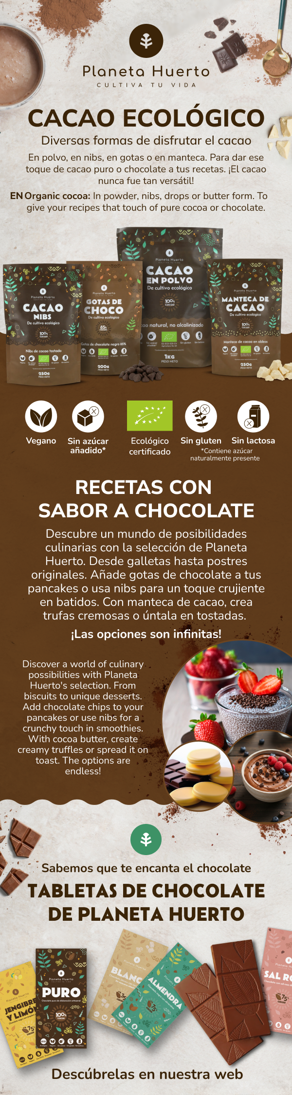Cacaopoeder ECO Planet Orchard