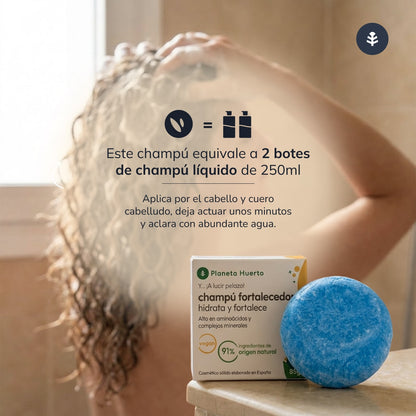 Vaste versterkende shampoo met aminozuren Planeta Huerto 85 g