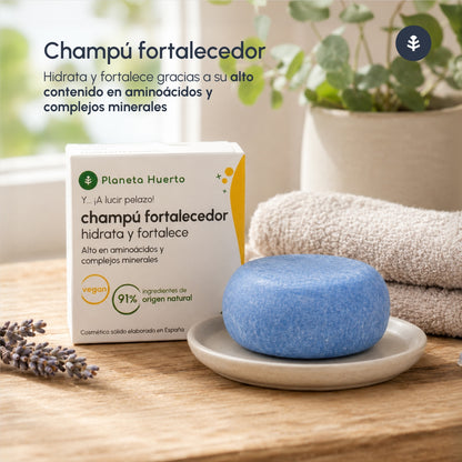 Vaste versterkende shampoo met aminozuren Planeta Huerto 85 g