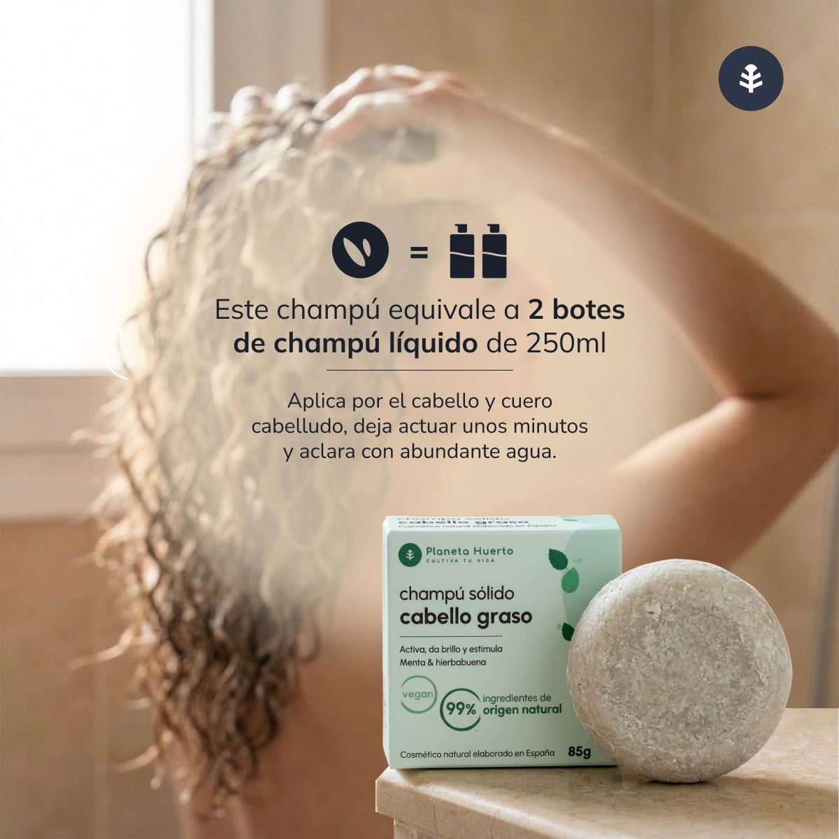 Planeta Huerto Mint anti-vet vaste shampoo 85 g