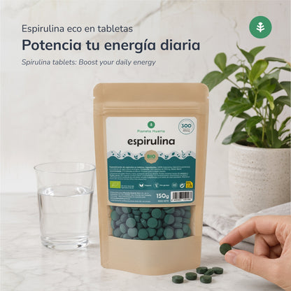 Biologische spirulina 500mg Planet Orchard 300 tabletten
