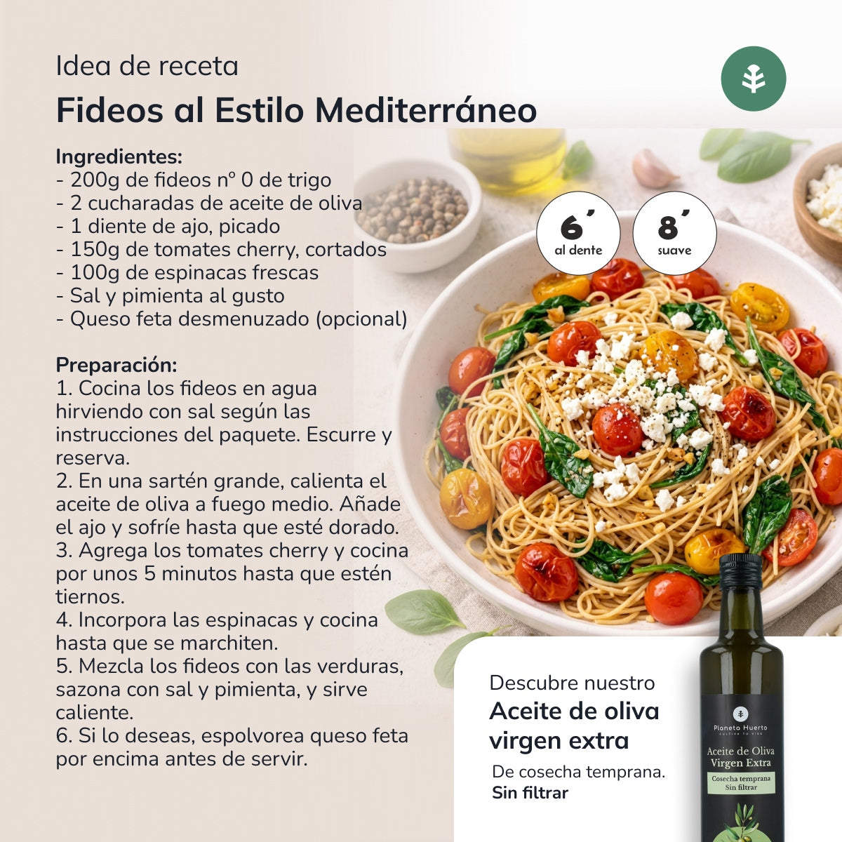 Noedels nº0 van tarwe ECO Planeta Huerto 500gr