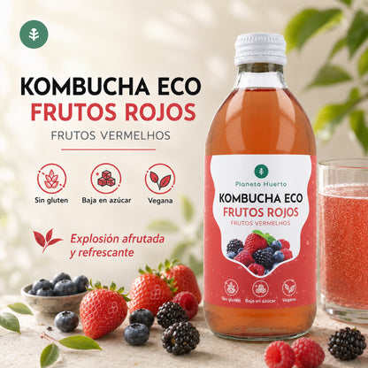 Kombucha ECO Rode vruchten Planet Orchard 330 ml