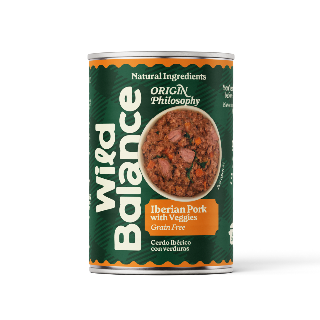 Blik varkensvlees en groenten BARF voor honden Wild Balance 400 g