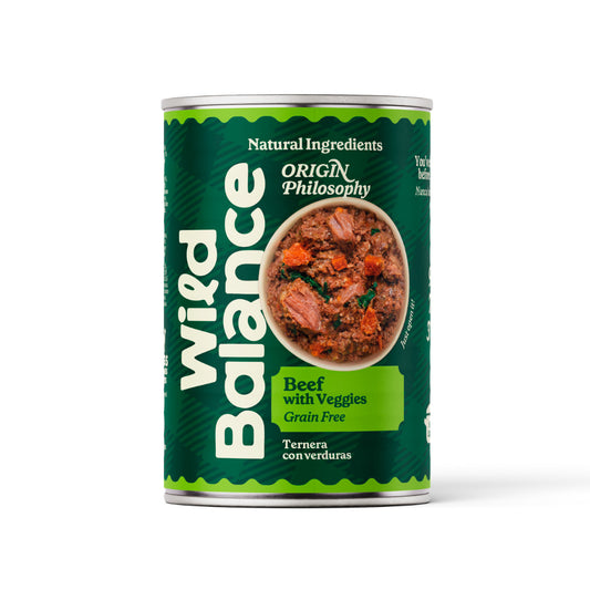 BARF-blikje kalfsvlees voor honden Wild Balance 400 g