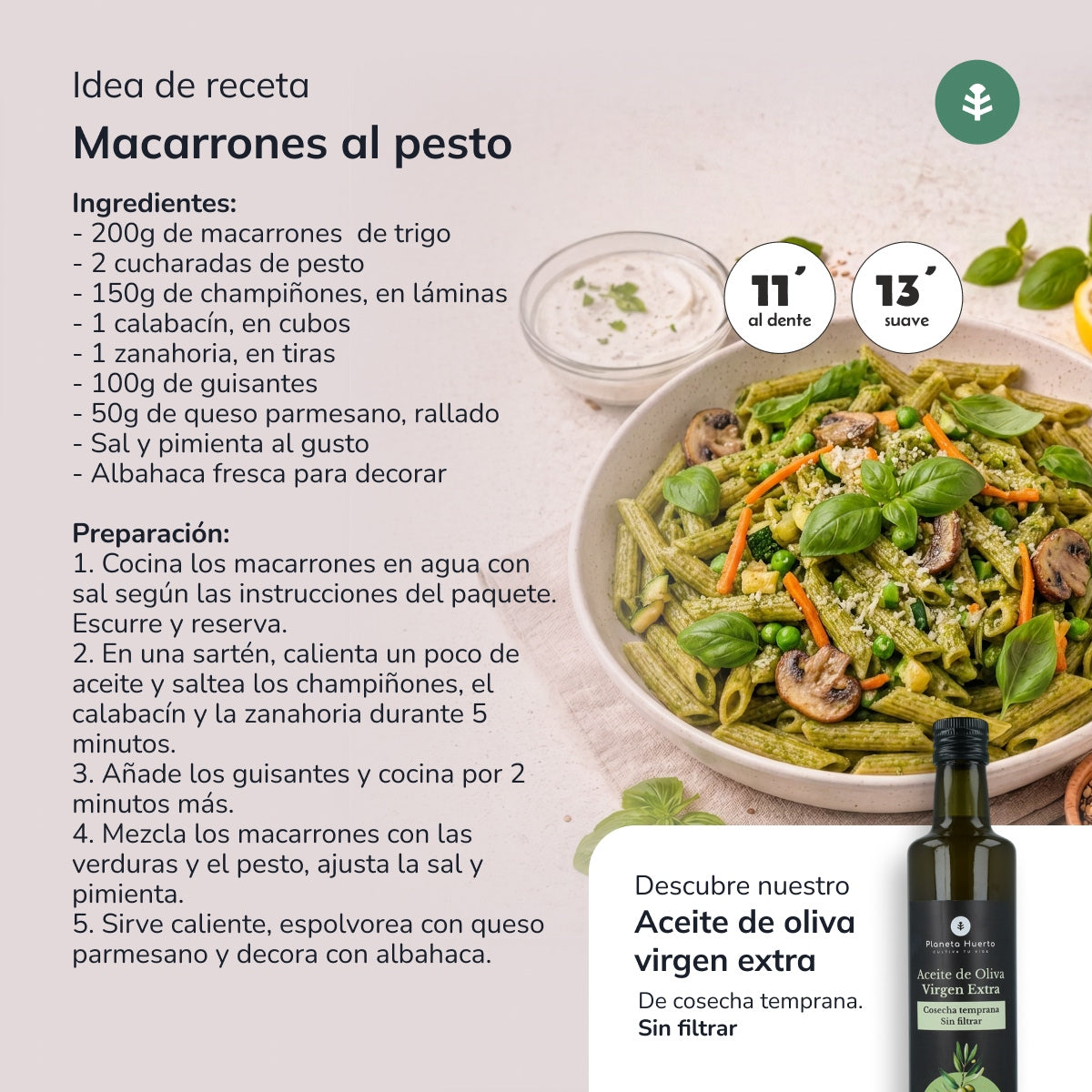 Tarwe macaroni ECO Planeta Huerto 500gr