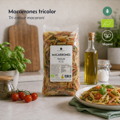 Driekleurige macarons ECO Planeta Huerto 500g
