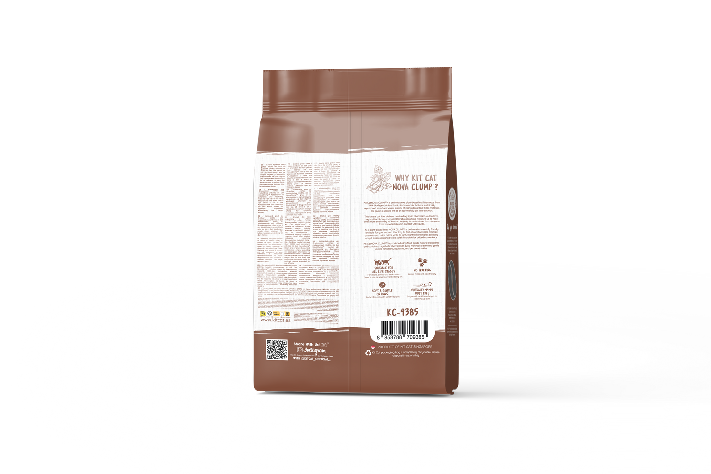 Kit Cat Arena Eco SoyaClump - Coffee 7 L Kattenbakvulling