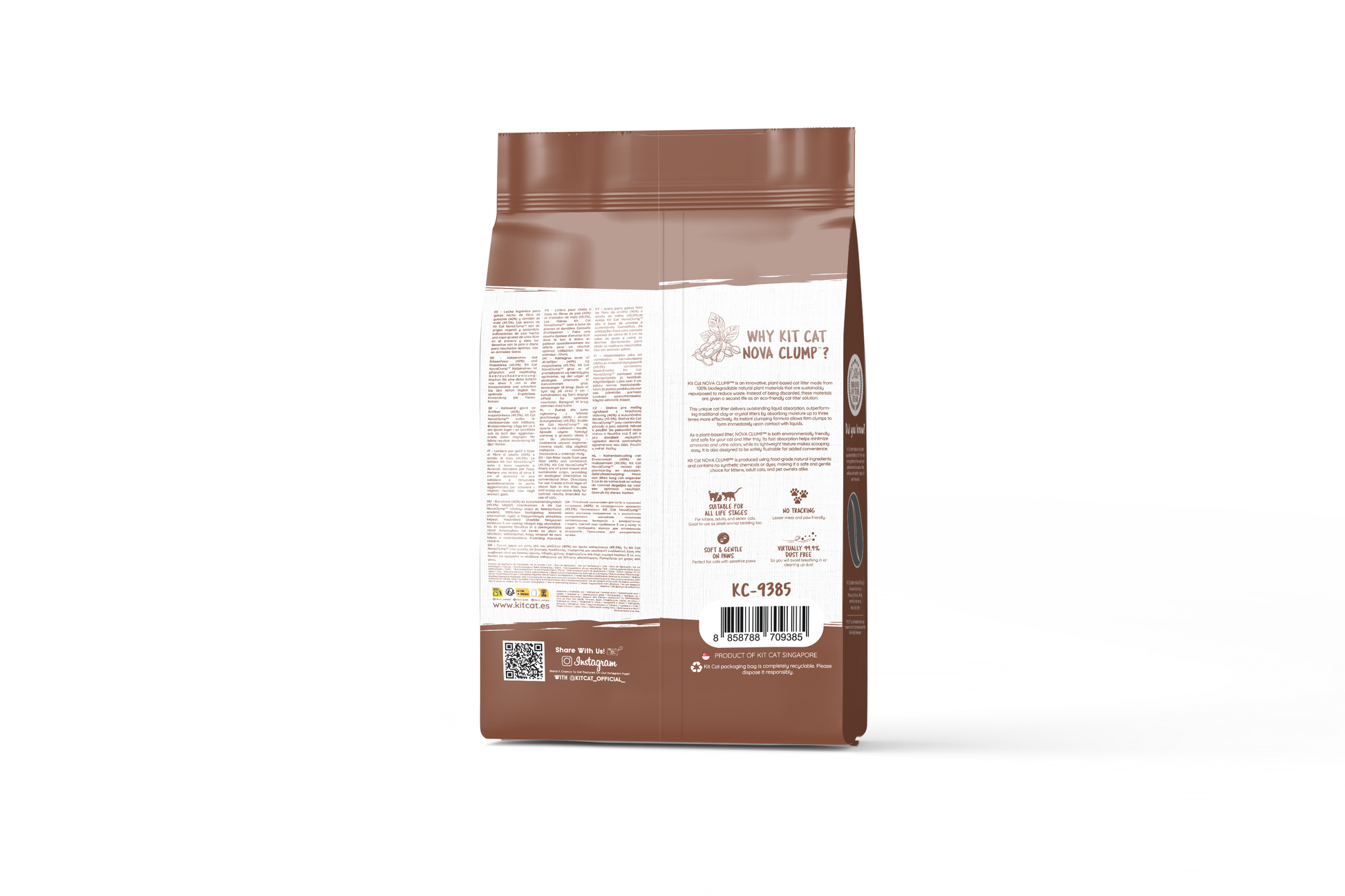 Kit Cat Arena Eco SoyaClump - Coffee 7 L Kattenbakvulling