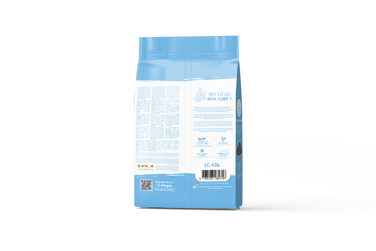 Kit Cat Arena Eco SoyaClump - Kitten Baby Powder 7 L Kattenbakvulling
