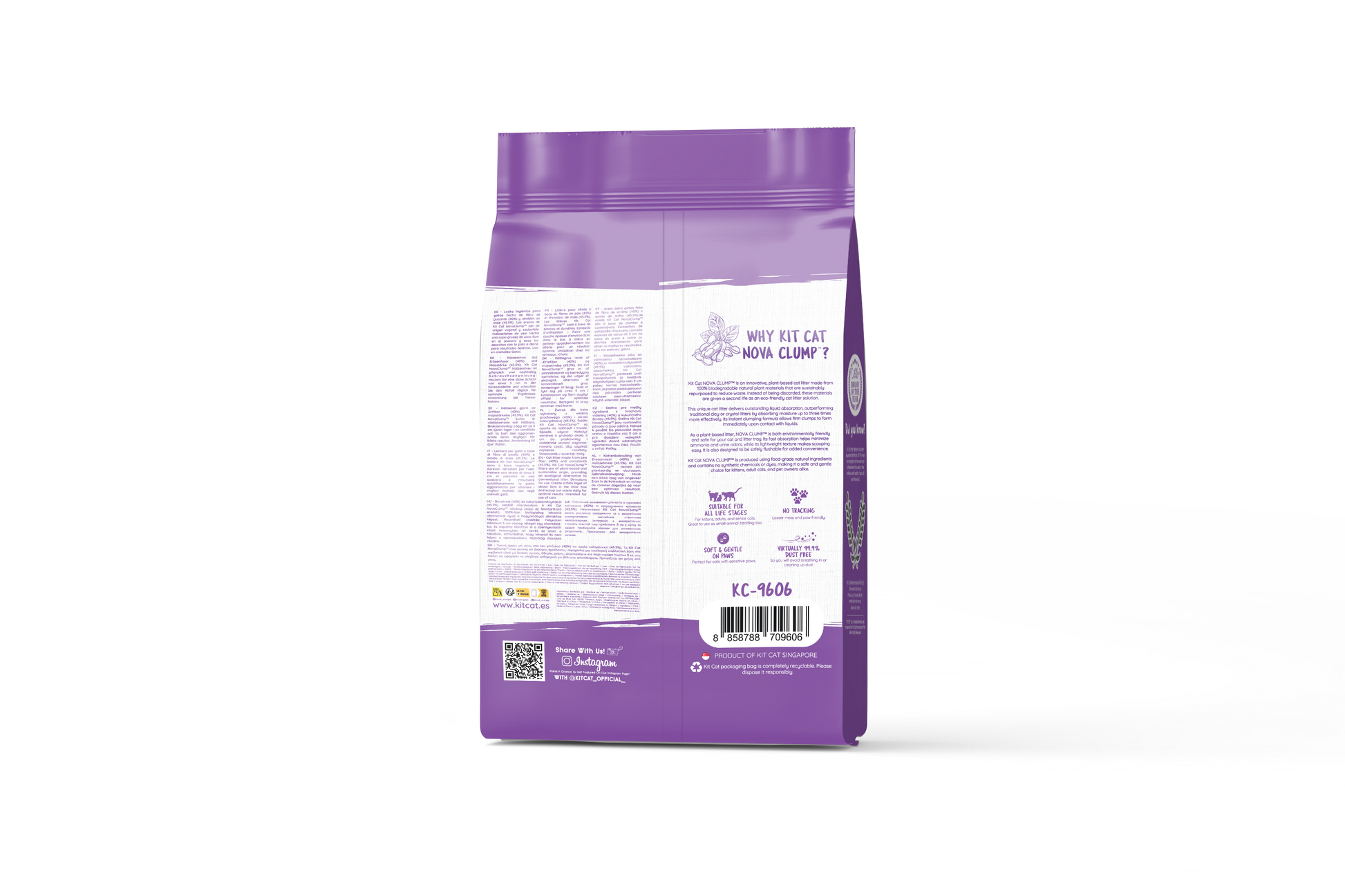 Kit Cat Arena Eco SoyaClump - Lavender 7 L Kattenbakvulling