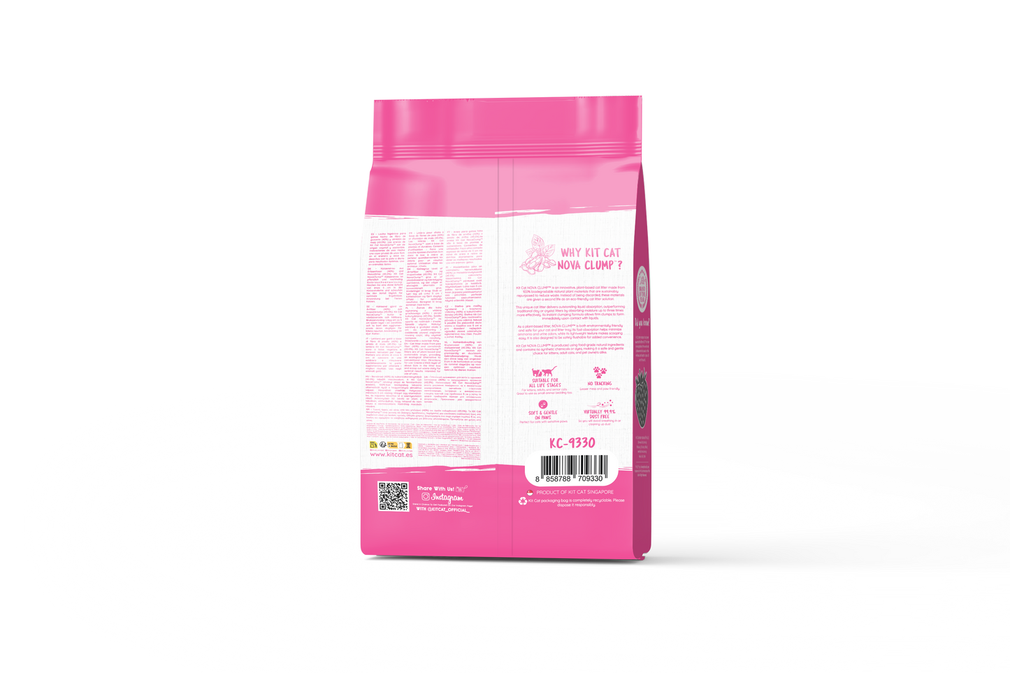 Kit Cat Arena Eco SoyaClump - Strawberry 7 L Kattenbakvulling