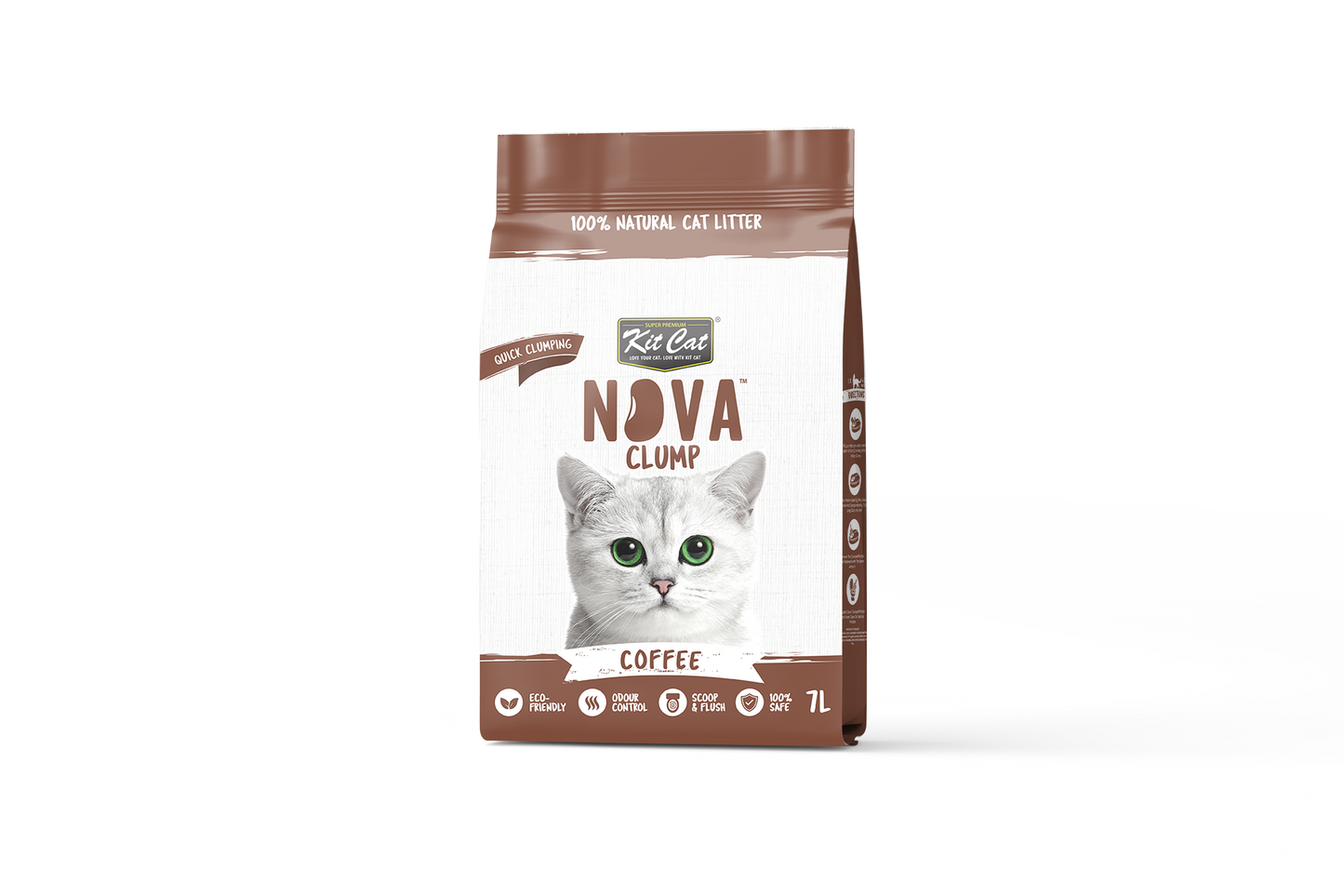 Kit Cat Arena Eco SoyaClump - Coffee 7 L Kattenbakvulling