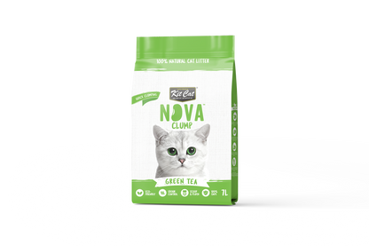 Kit Cat Arena Eco SoyaClump - Green Tea 7 L Kattenbakvulling