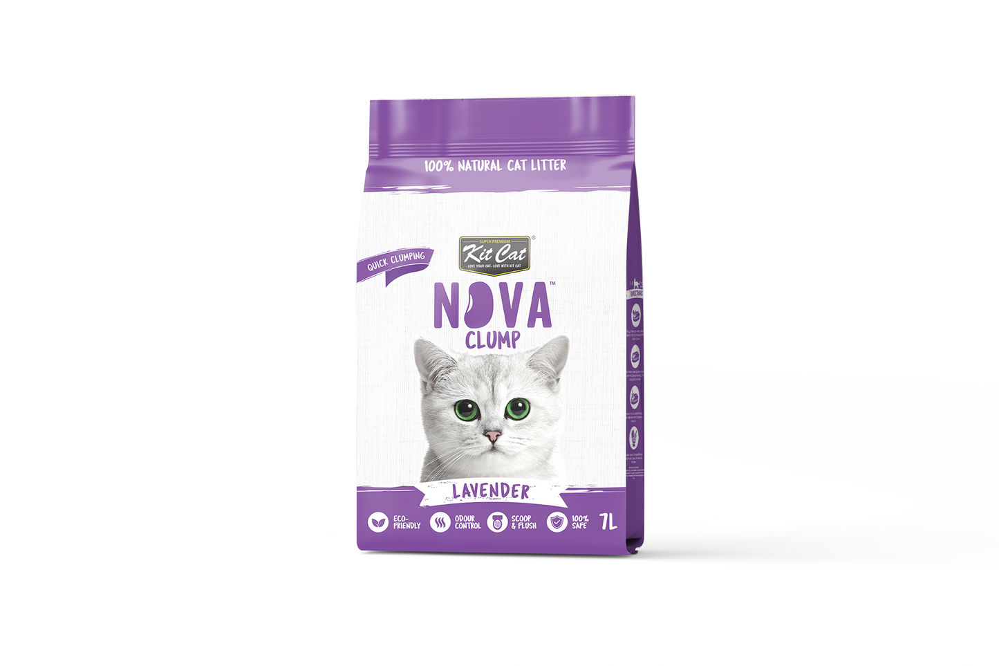 Kit Cat Arena Eco SoyaClump - Lavender 7 L Kattenbakvulling