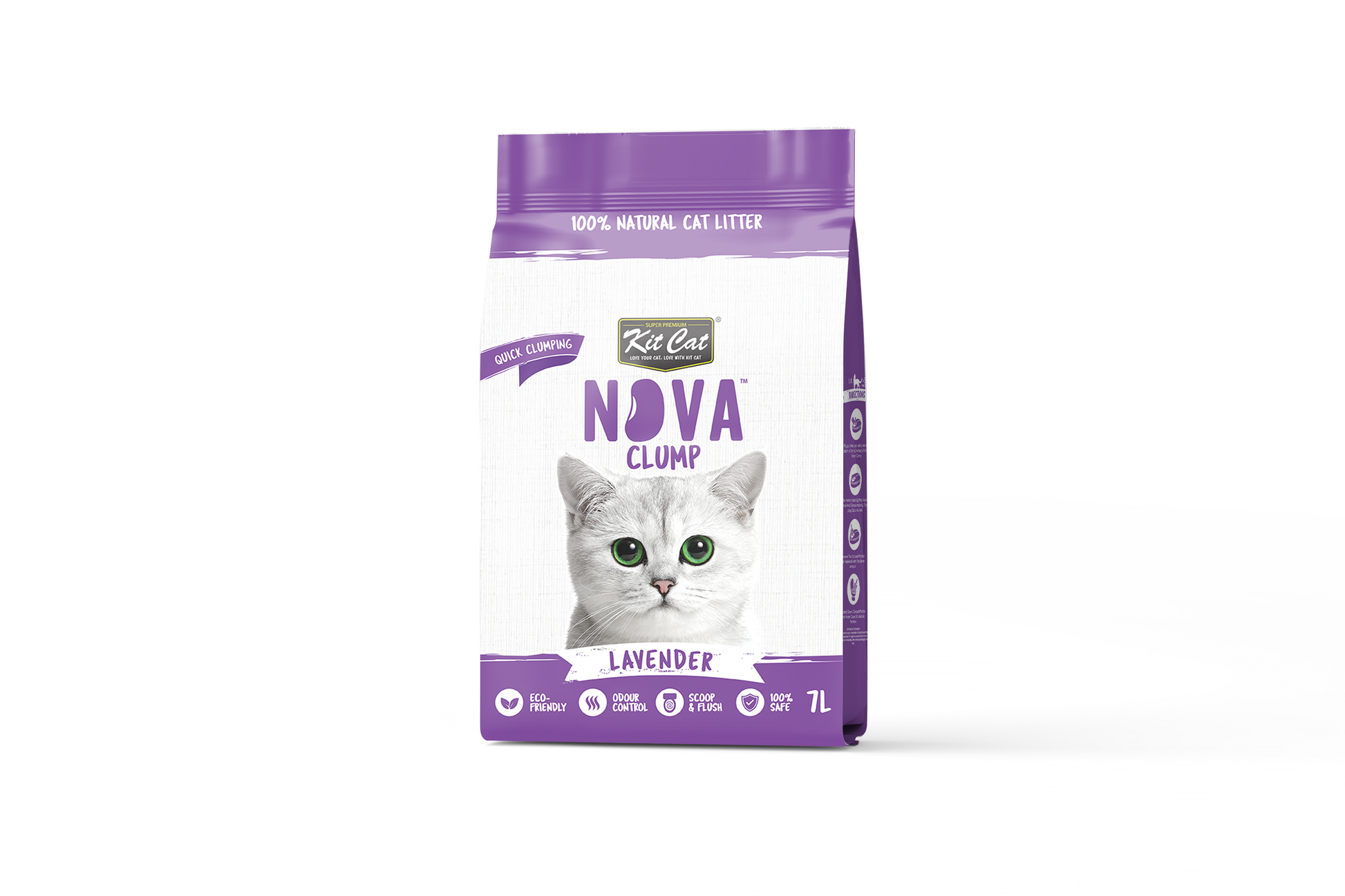 Kit Cat Arena Eco SoyaClump - Lavender 7 L Kattenbakvulling