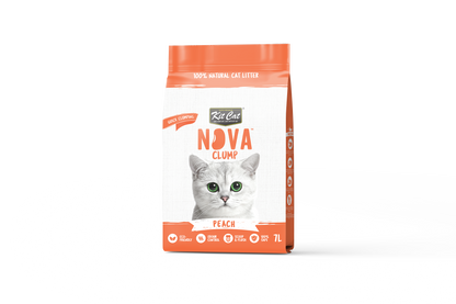 Kit Cat Eco SoyaClump kattenbakvulling - Peach 7 L Kattenbakvulling