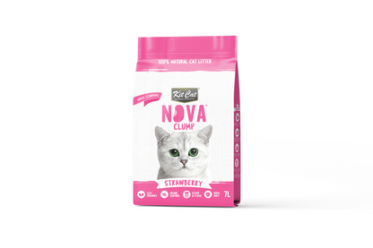 Kit Cat Arena Eco SoyaClump - Strawberry 7 L Kattenbakvulling