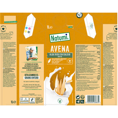 Biologische havermoutdrank met algen Natumi 1 l