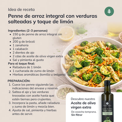 Glutenvrije ECO-macaroni van volkorenrijst Planeta Huerto 500 g