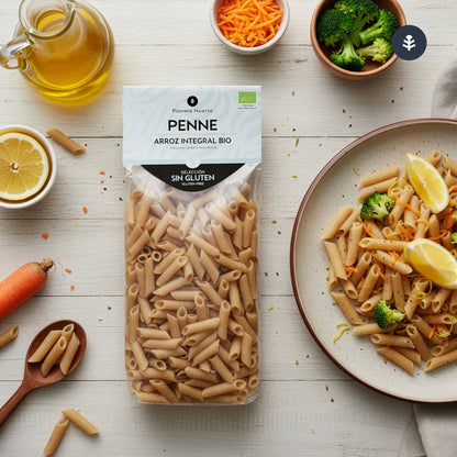 Glutenvrije ECO-macaroni van volkorenrijst Planeta Huerto 500 g