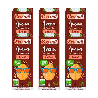 Pakket 6 x NaturGreen Choco Haverdrank 1 L