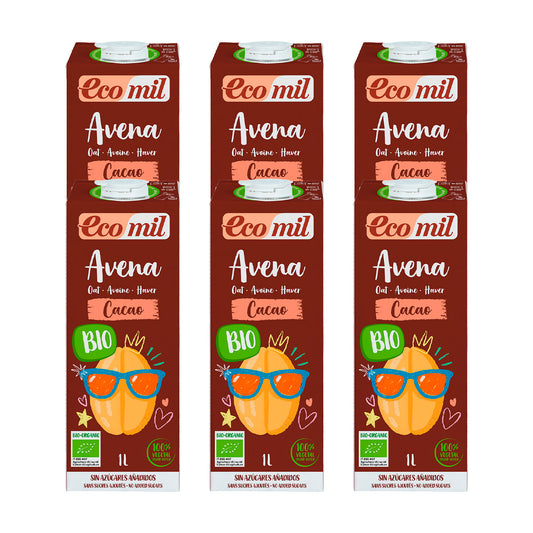 Pakket 6 x NaturGreen Choco Haverdrank 1 L