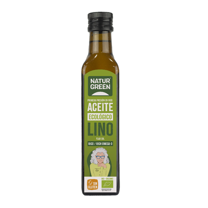Biologische lijnzaadolie NaturGreen, 250 ml