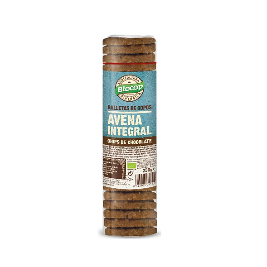 Biocop biologische volkoren havermoutkoekjes met chocoladestukjes 250 g