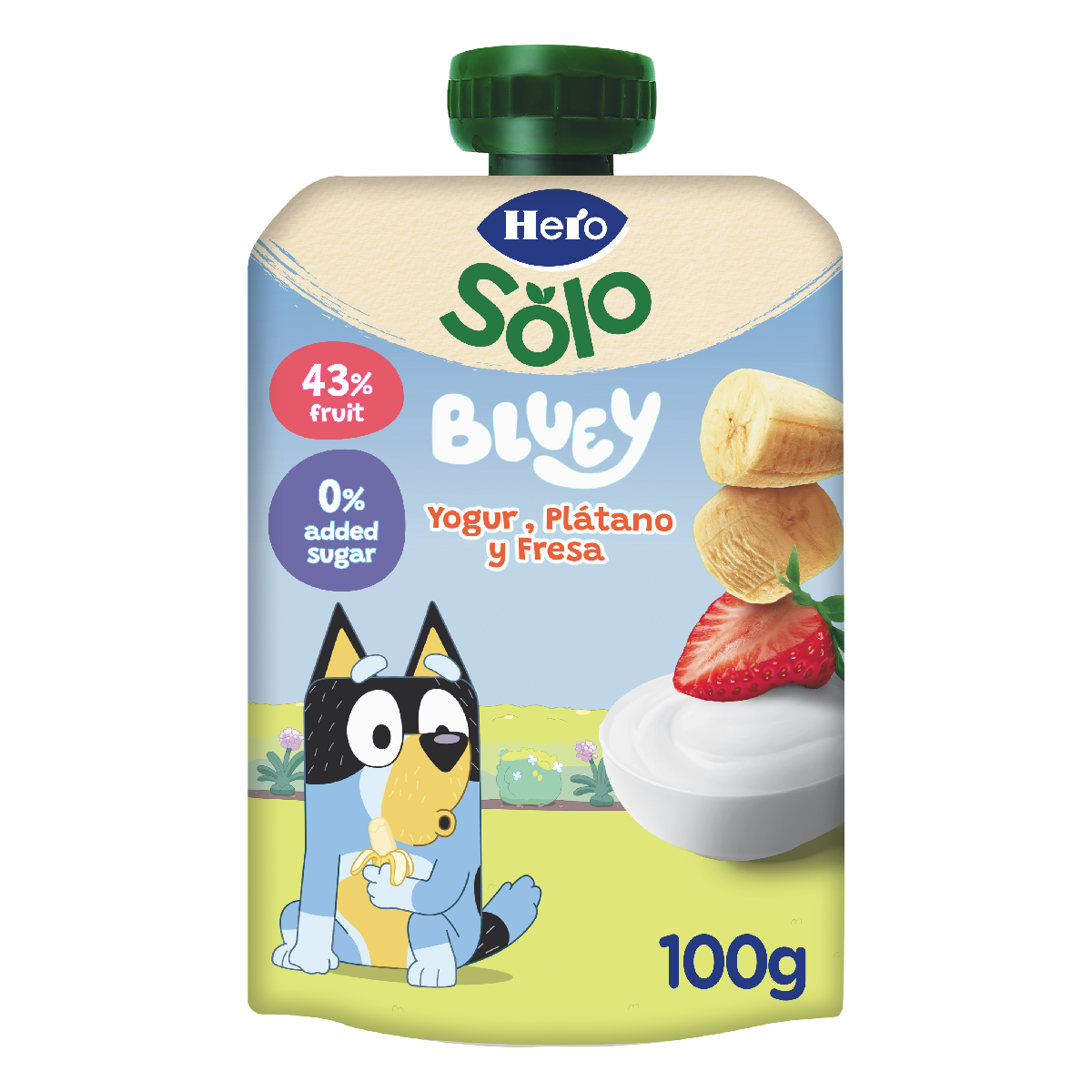 Yogurin Banaan Aardbei Hero 100 g