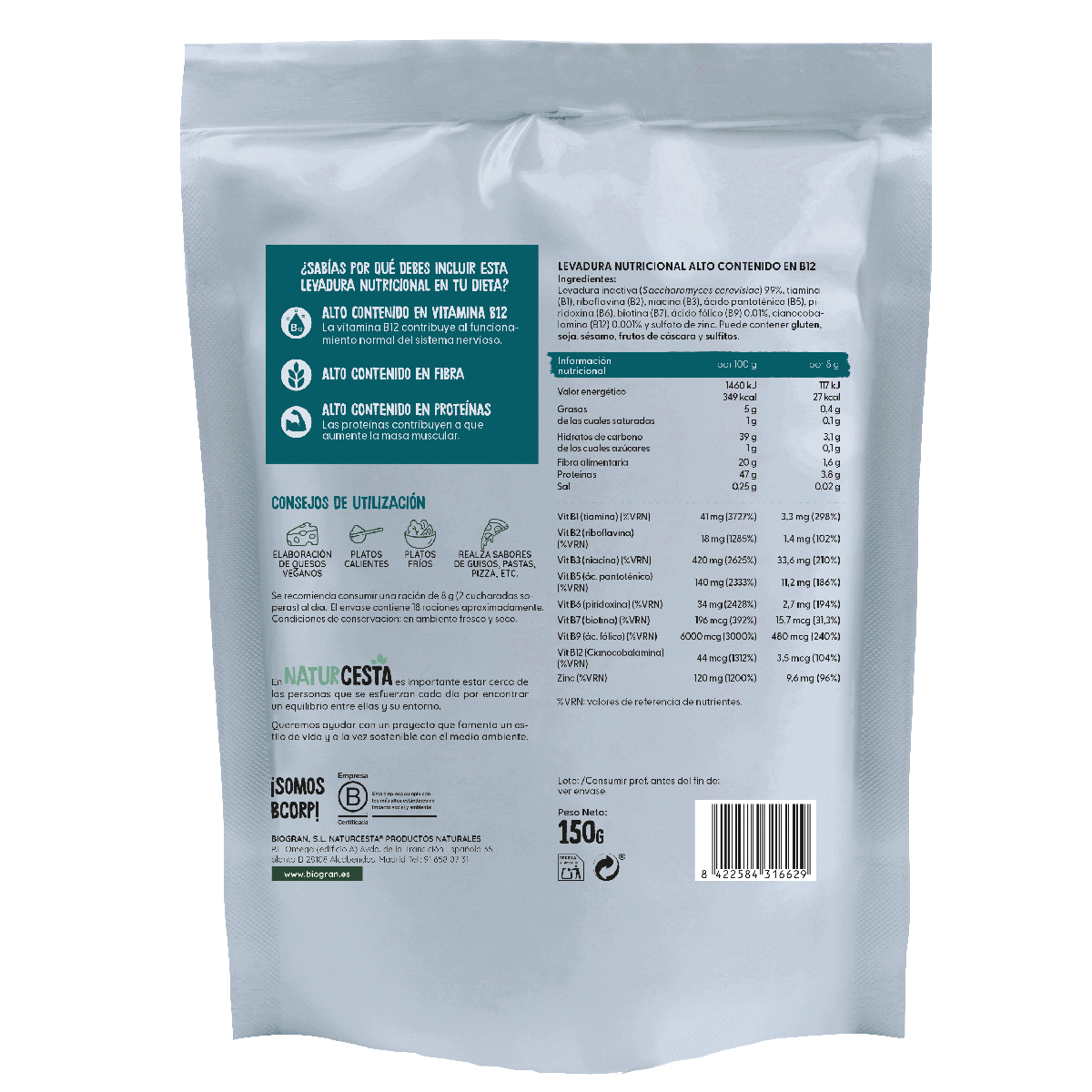 Voedingsgist Naturcesta 150 g