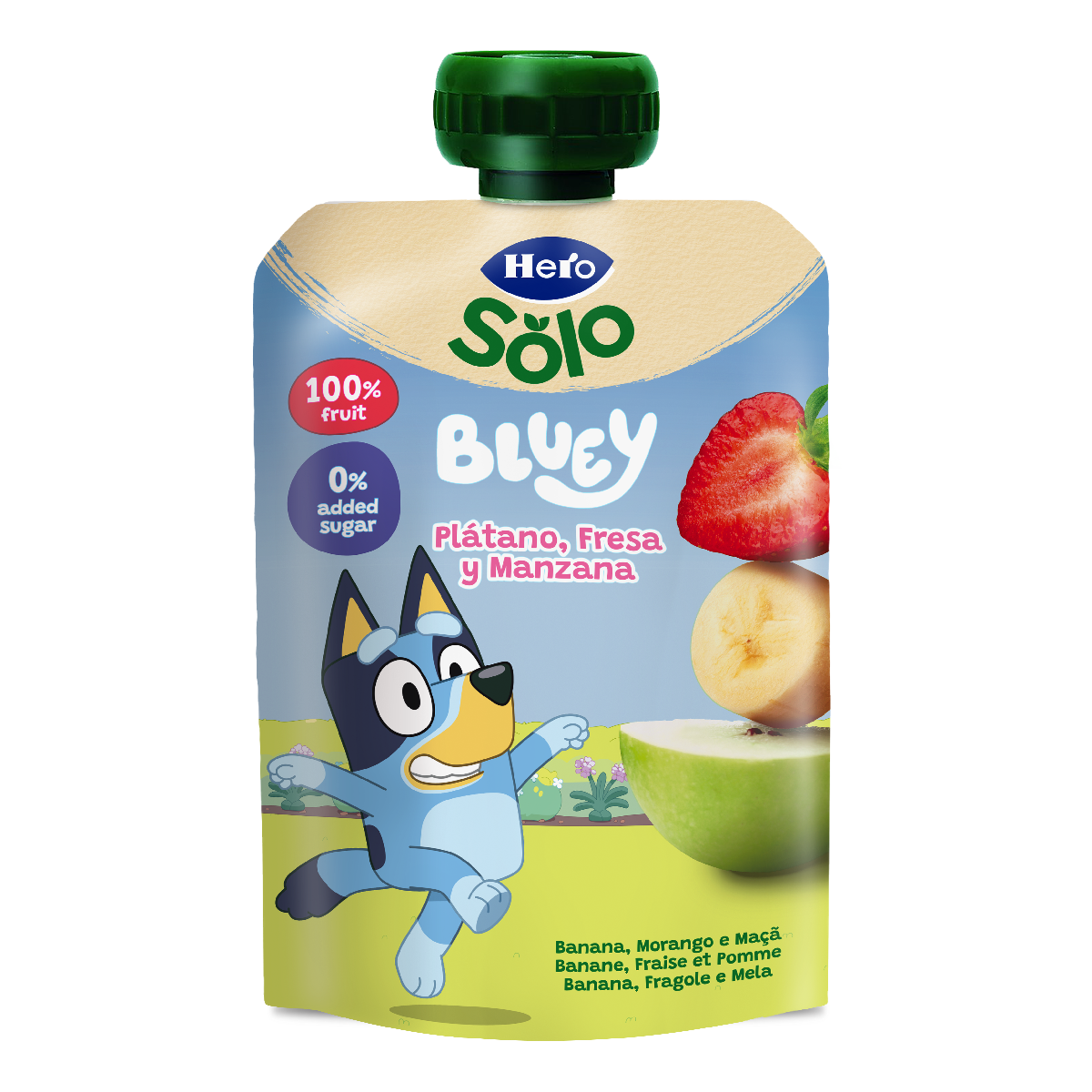 Yoghurtkom Banaan Aardbei Appel Hero 100 g