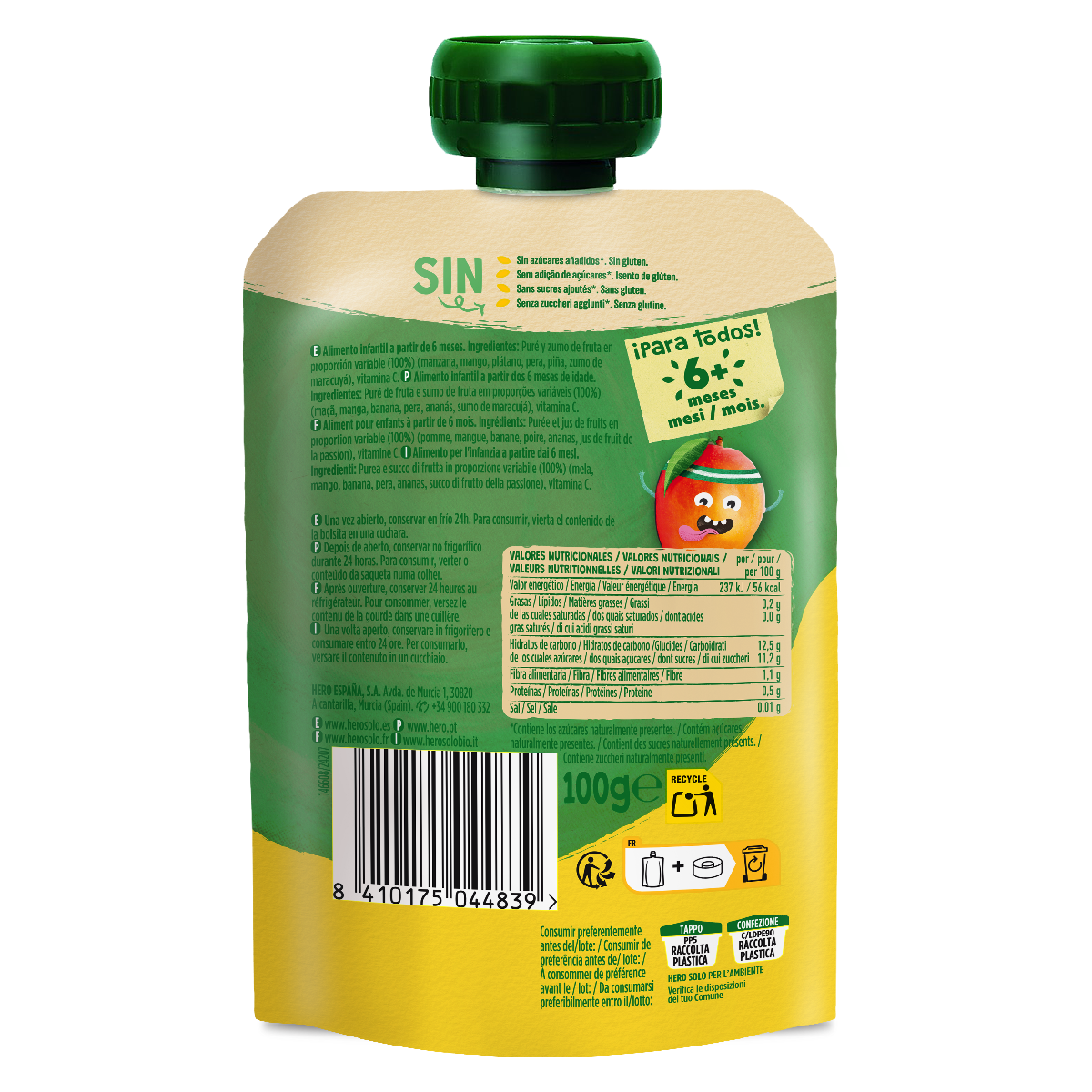 Bol Yogur Tropical Hero 100g