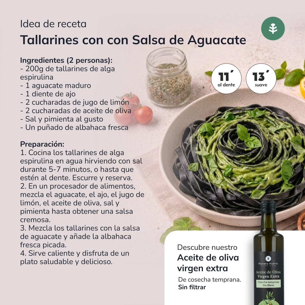 Zeewier tagliatelle ECO Planeta Huerto 500gr