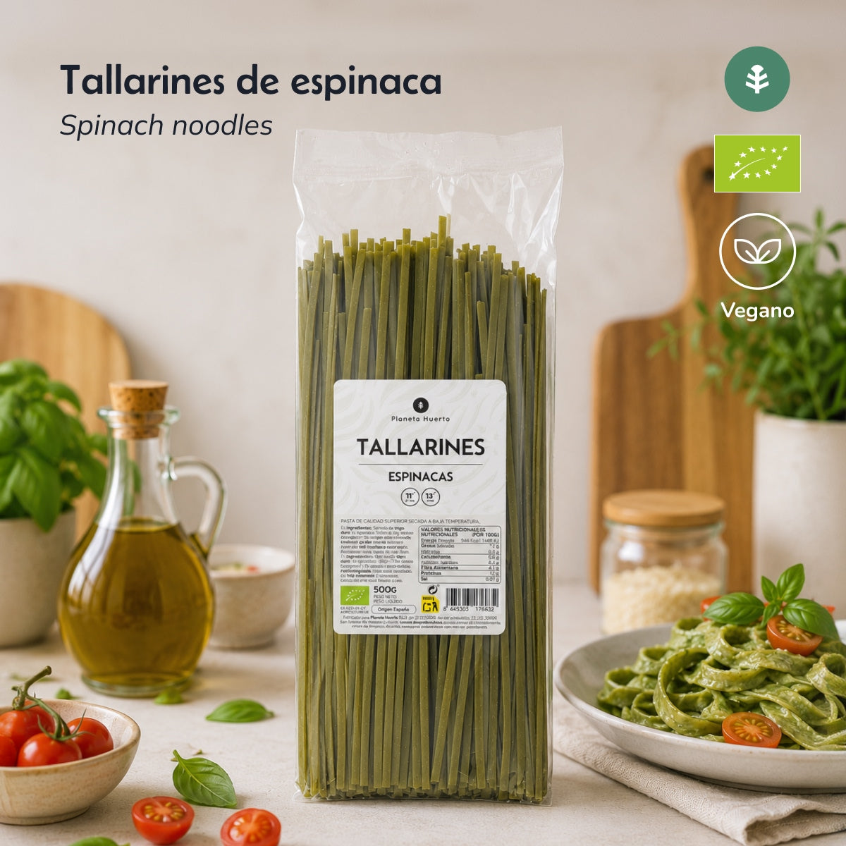 Spinazie tagliatelle ECO Planeta Huerto 500gr
