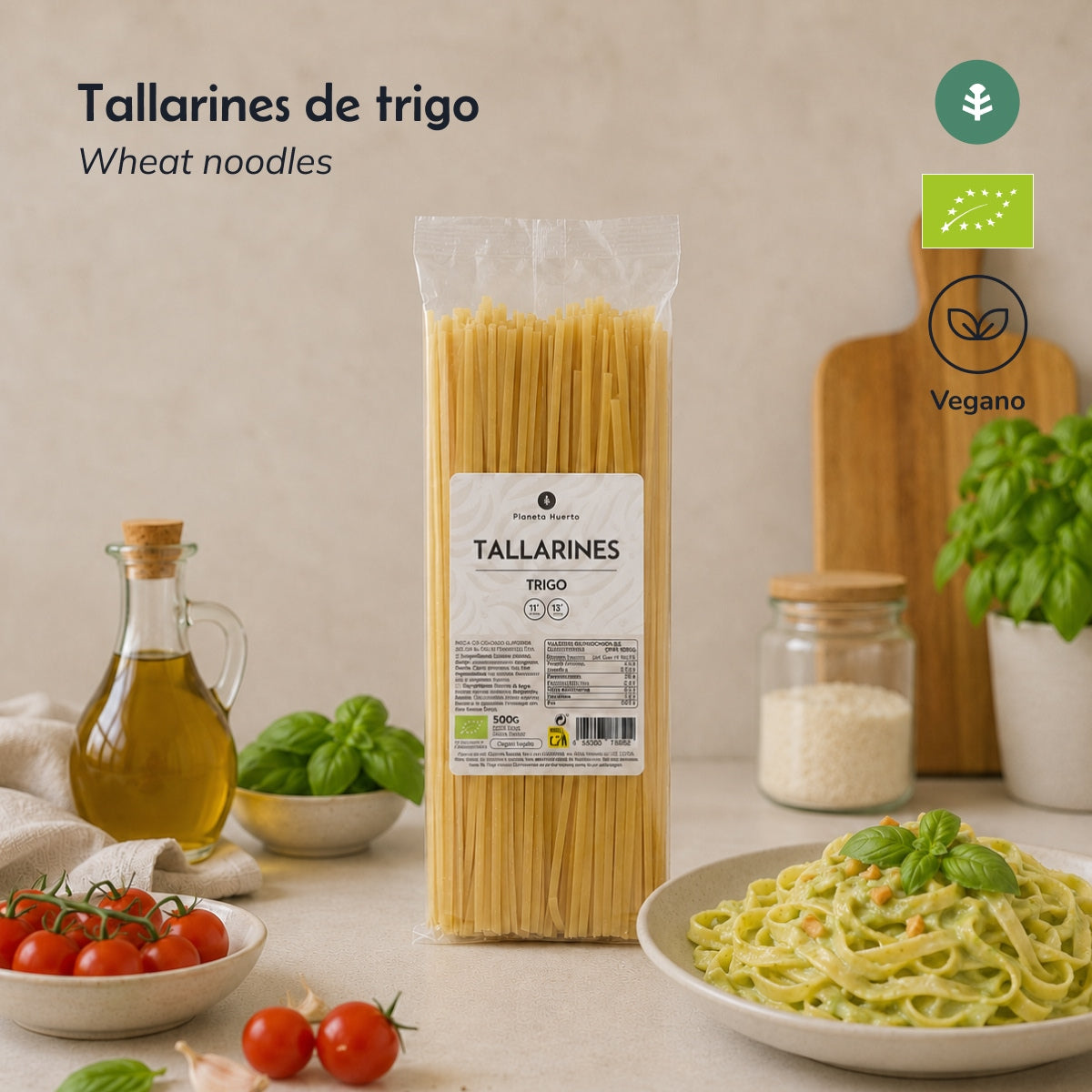 Tarwe tagliatelle ECO Planeta Huerto 500 g