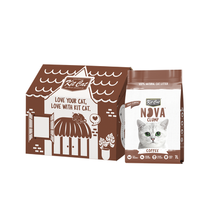 Kit Cat Arena Eco SoyaClump - Coffee 7 L Kattenbakvulling