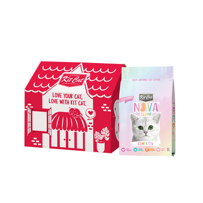 Kit Cat Arena Eco SoyaClump - Confetti 7 L Kattenbakvulling
