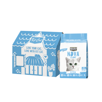 Kit Cat Arena Eco SoyaClump - Kitten Baby Powder 7 L Kattenbakvulling